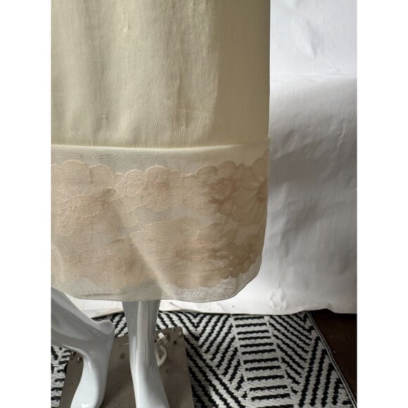 Vintage Vanity Fair 1960s Nylon Antron Slip Dress With Lace Trim Size 42 L - Picture 8 of 16